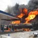 Fire guts fuel station in Lagos State