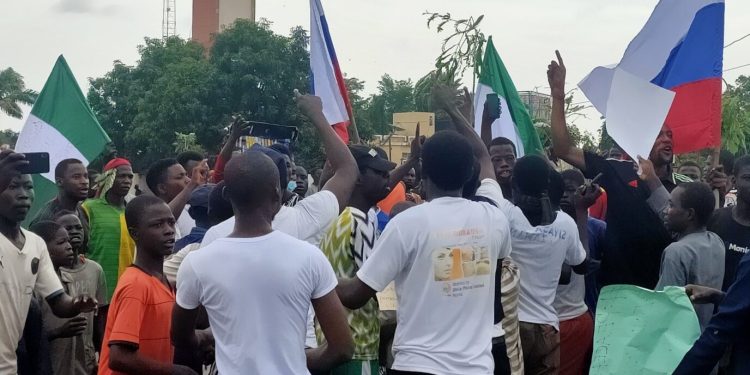 Russia denies involvement in protest after protesters fly flags in Kano State