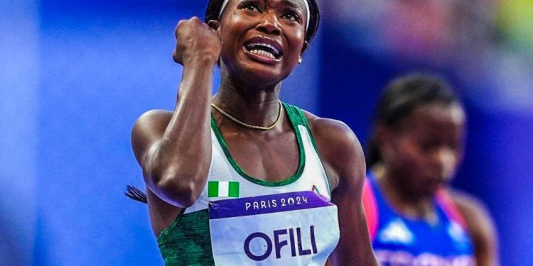 Ofili sprints into women’s 200m final at Paris Olympic
