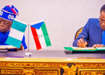 Tinubu signs gas pipeline agreement with Equatorial Guinea President