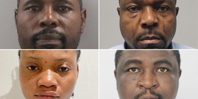 Four Nigerian nationals in jail for forging over 2,000 marriage certificates for Nigerians in UK