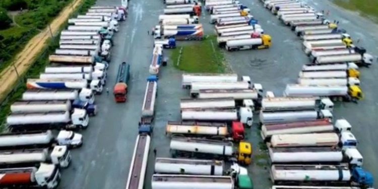 300 NNPCL trucks queue at Dangote refinery to lift petrol