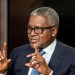 Aliko Dangote regrets not buying Arsenal: ‘I’ll always be their biggest fan’