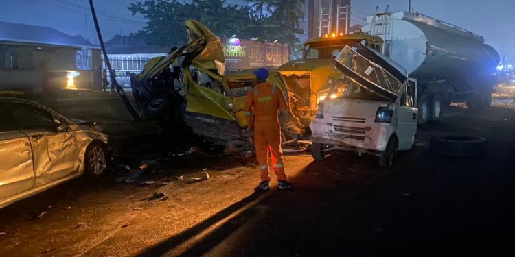 Lagos multiple accidents kill three, injure several others