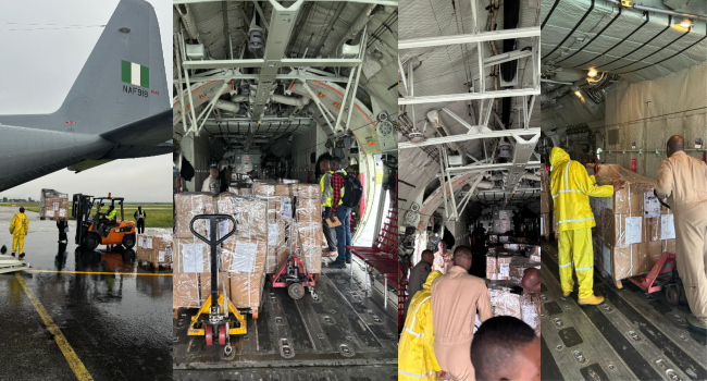 NAF begins airlifting election materials to Edo State ahead of governorship poll