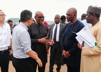 FCT Minister, Nyesom Wike inspecting projects