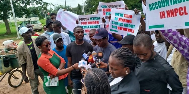 Nigerians protest fuel scarcity, demands removal of NNPC boss
