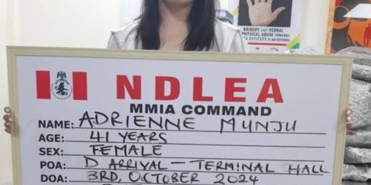 NDLEA arrests lady drug courier arriving from Canada