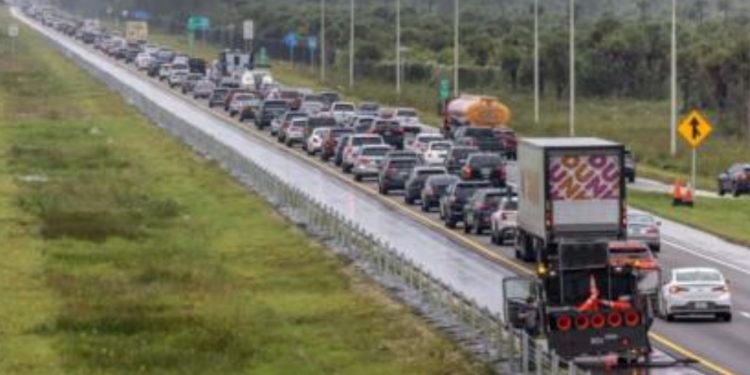 Florida residents evacuate as Hurricane Milton falls