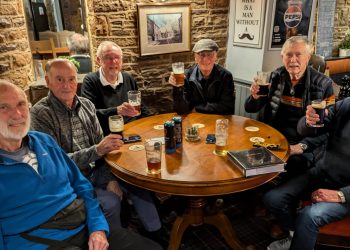 Mates who have met for a pint every Thursday for 56 years