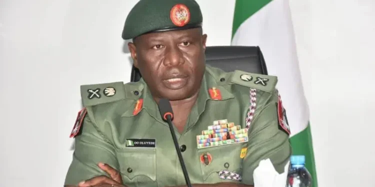 Oluyede assumes duty as Acting Chief of Army Staff