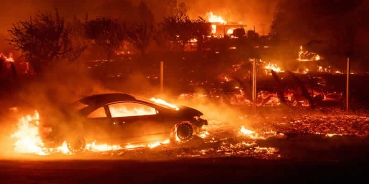 Over 130 homes lost in California wildfire — Officials