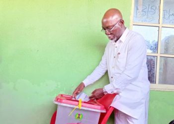 Ondo Polls: Aiyedatiwa votes at Ilaje LG polling unit