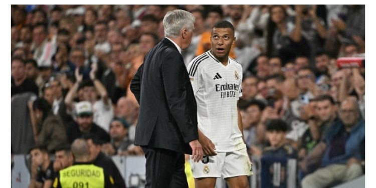 Real Madrid manager defends Mbappé amid struggles