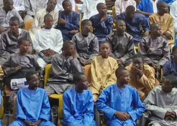 Minor protesters arrive Aso Villa after release from detention