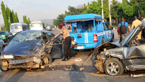 Abia road crash involving church bus kills two, injures ten
