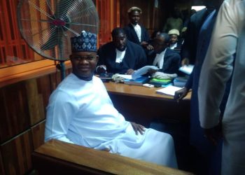 Yahaya Bello arrives FCT court over N110bn fraud case