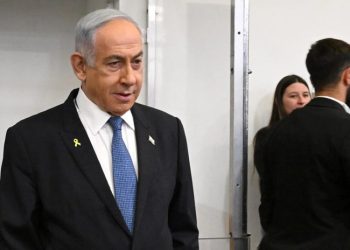 Israeli Prime Minister Benjamin Netanyahu attends the fifth day of testimony in his trial on corruption charges at the district court in Tel Aviv on December 23, 2024