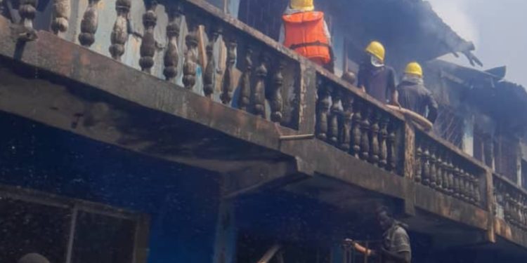Fire destroys shopping complex in Kwara State