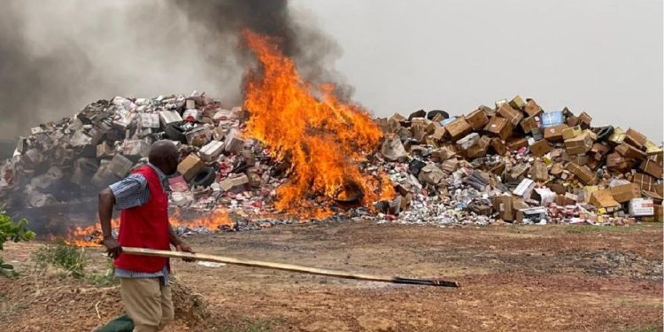 NAFDAC destroys unwholesome products worth N11 billion in Ibadan