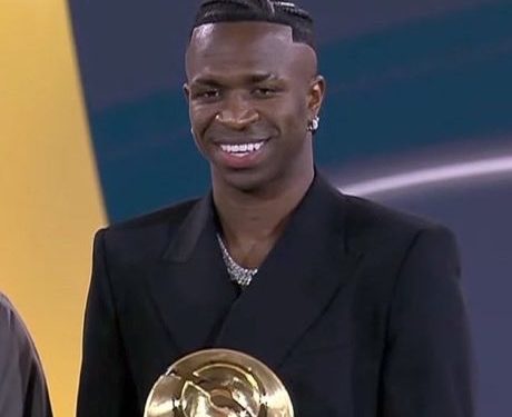 Vinícius Jr. wins Best Men’s player at 2024 Globe Soccer Awards