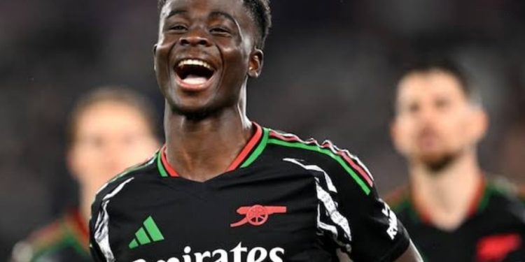 Saka propels Arsenal in 5 – 2 crushing of West Ham