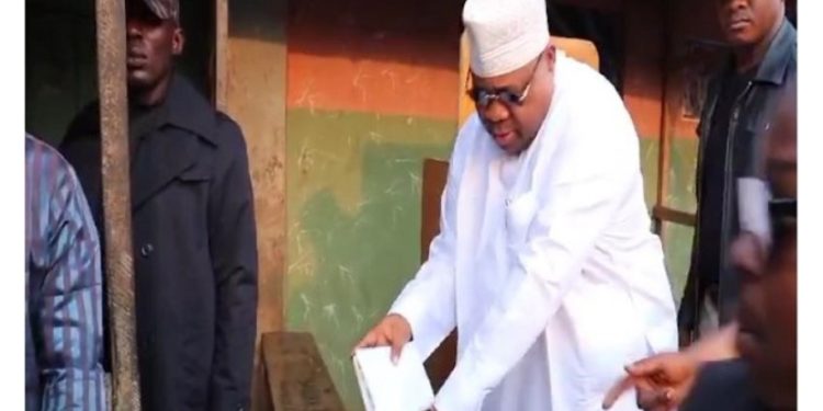 Governor Adeleke casts vote in Osun LG poll