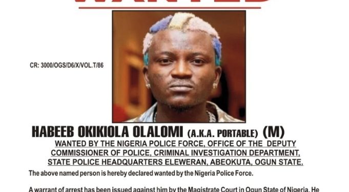 Police declare Portable wanted