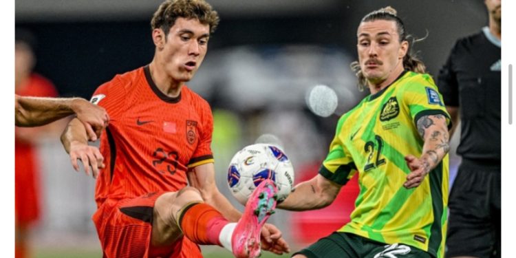Australia beats China 2-0 to edge closer to World Cup