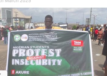 Students protest rising insecurity in Ondo State