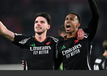 Arsenal thrash PSV 7-1 in Champions League tie
