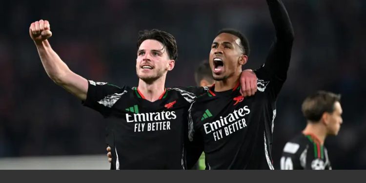 Arsenal thrash PSV 7-1 in Champions League tie