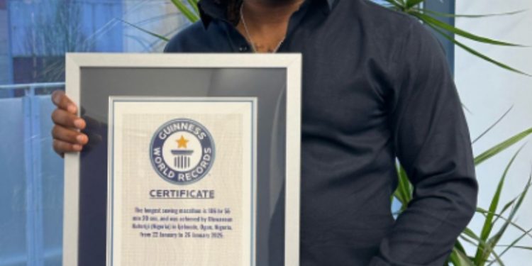 Nigerian designer breaks Guinness World Record