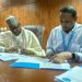 UNICEF Health Manager, Dr. Sereke Seyoum-Deres and Katsina Governor, Dikko Radda during the signing. [PHOTO CREDIT: NAN]