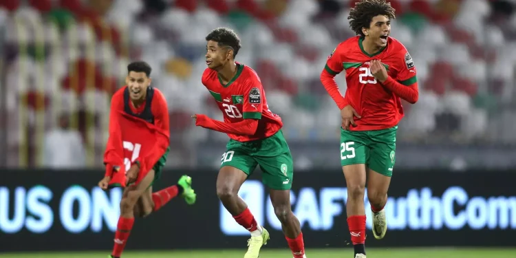 Victorious Moroccan U-17 Soccer team