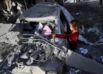 Destroyed homes in Gaza