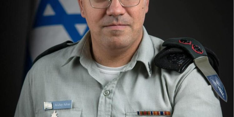 IDF spokesperson Avichay Adraee