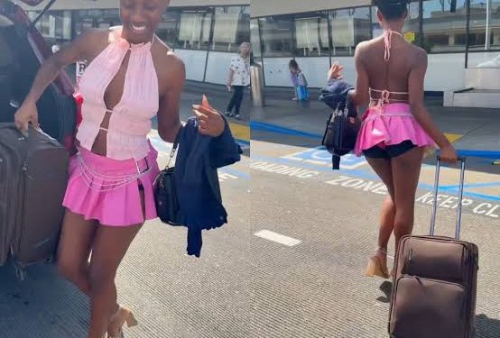 Korra Obidi in airport drama over sensational outfit
