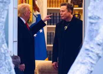 President Donald Trump and Elon Musk