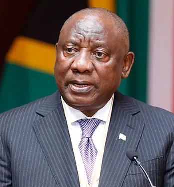 South African President Cyril Ramaphosa