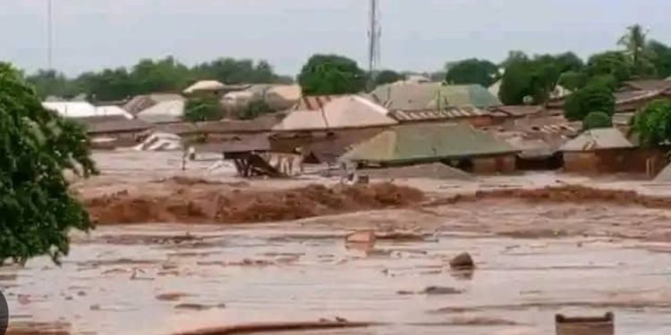 Aftermath of flooding in Mokwa, Niger State