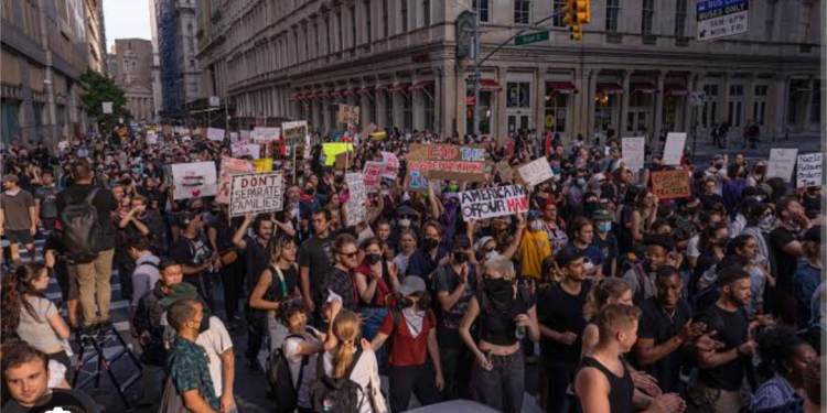 Americans protest against Trump’s power grab postures