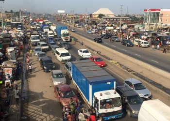 Lagos - Ibadan Expressway Gridlock after tanker crash