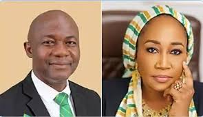 Halima Buba, the Managing Director and Chief Executive Officer of SunTrust Bank Limited, and Innocent Mbagwu, the bank’s Executive Director and Chief Compliance Officer