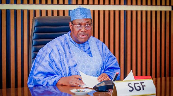 Secretary to the Government of the Federation, Senator George Akume