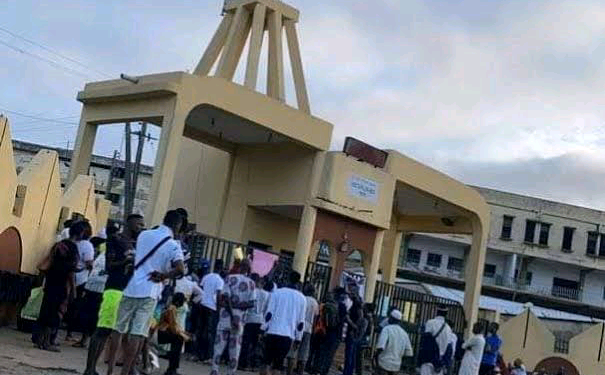 Students Protesting at Ibadan Polytechnic