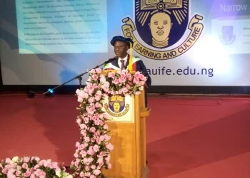 A Professor of Surgery at OAUTHC Ile-Ife, Adewale Adisa speaking on keyhole surgery.