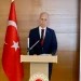 Turkish Envoy Mehmet Poroy speaking at the country’s Democracy and National Unity Day celebration on Tuesday night in Abuja