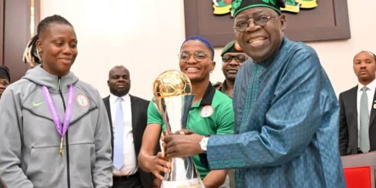 Super Falcons at the Villa