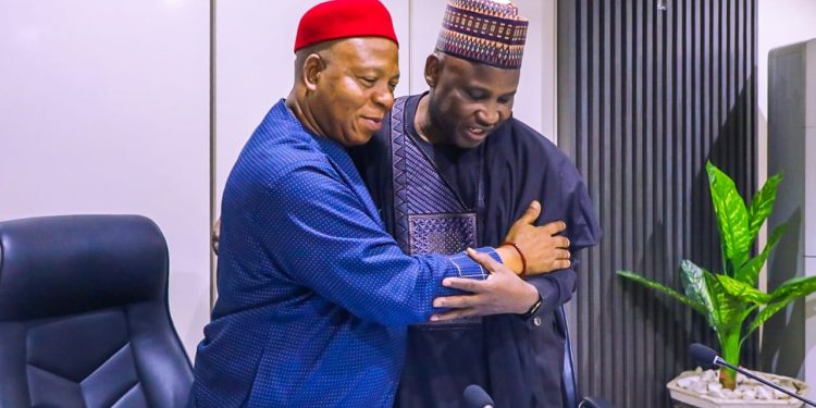 Permanent Secretary, General Services Office, Dr. Nnamdi Maurice Mbaeri, OON, FCA, NPOM, on his retirement from the Civil Service, hands over to Permanent Secretary, Special Services Office, Mohammed Sanusi Danjuma, FCNA, to oversee the General Services Office, Wednesday, 2nd July, 2025